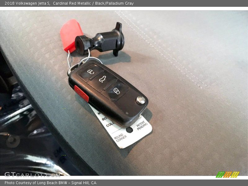 Cardinal Red Metallic / Black/Palladium Gray 2018 Volkswagen Jetta S