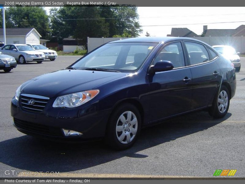 Regatta Blue Metallic / Gray 2008 Hyundai Elantra GLS Sedan