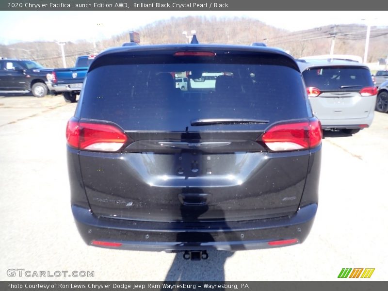 Brilliant Black Crystal Pearl / Black 2020 Chrysler Pacifica Launch Edition AWD