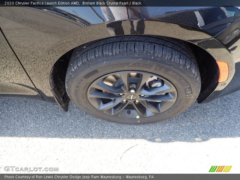 Brilliant Black Crystal Pearl / Black 2020 Chrysler Pacifica Launch Edition AWD
