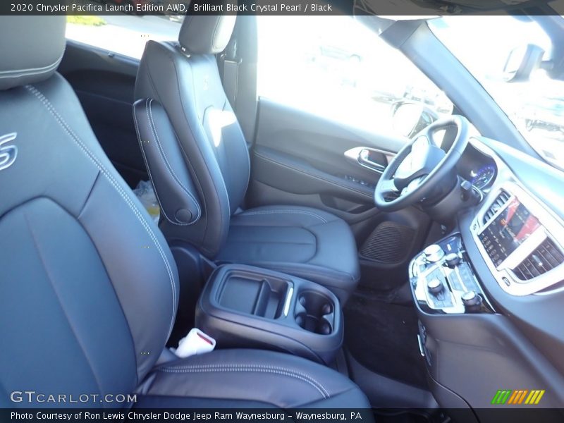 Brilliant Black Crystal Pearl / Black 2020 Chrysler Pacifica Launch Edition AWD