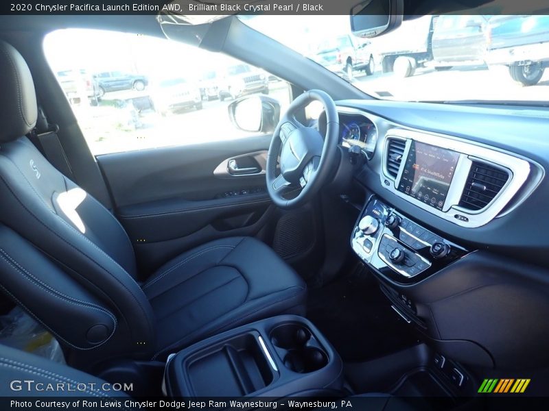Brilliant Black Crystal Pearl / Black 2020 Chrysler Pacifica Launch Edition AWD