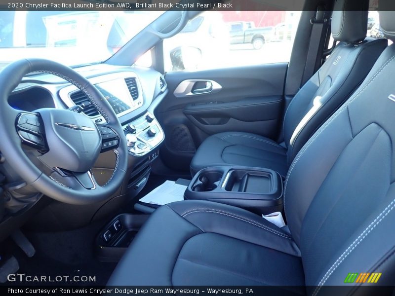 Brilliant Black Crystal Pearl / Black 2020 Chrysler Pacifica Launch Edition AWD