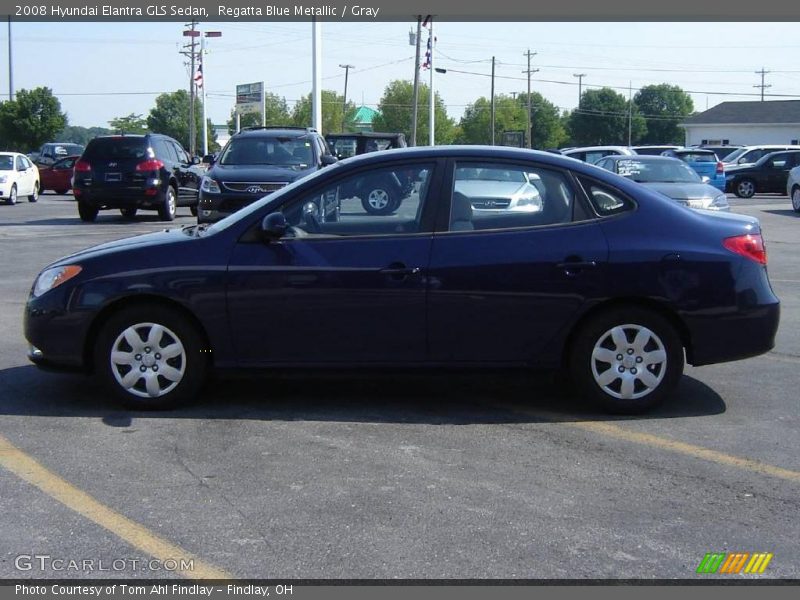 Regatta Blue Metallic / Gray 2008 Hyundai Elantra GLS Sedan