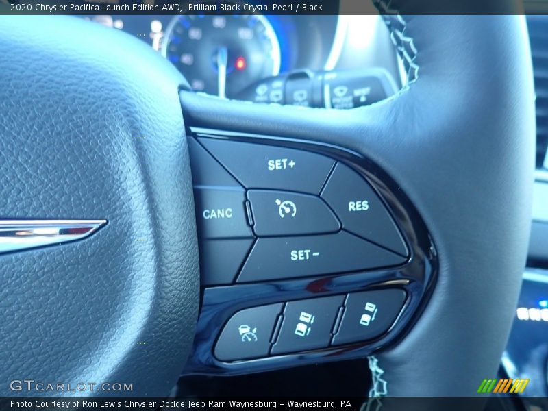Brilliant Black Crystal Pearl / Black 2020 Chrysler Pacifica Launch Edition AWD