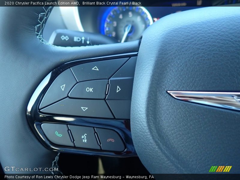 Brilliant Black Crystal Pearl / Black 2020 Chrysler Pacifica Launch Edition AWD