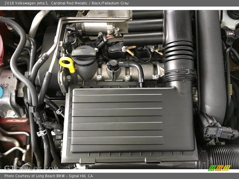 Cardinal Red Metallic / Black/Palladium Gray 2018 Volkswagen Jetta S