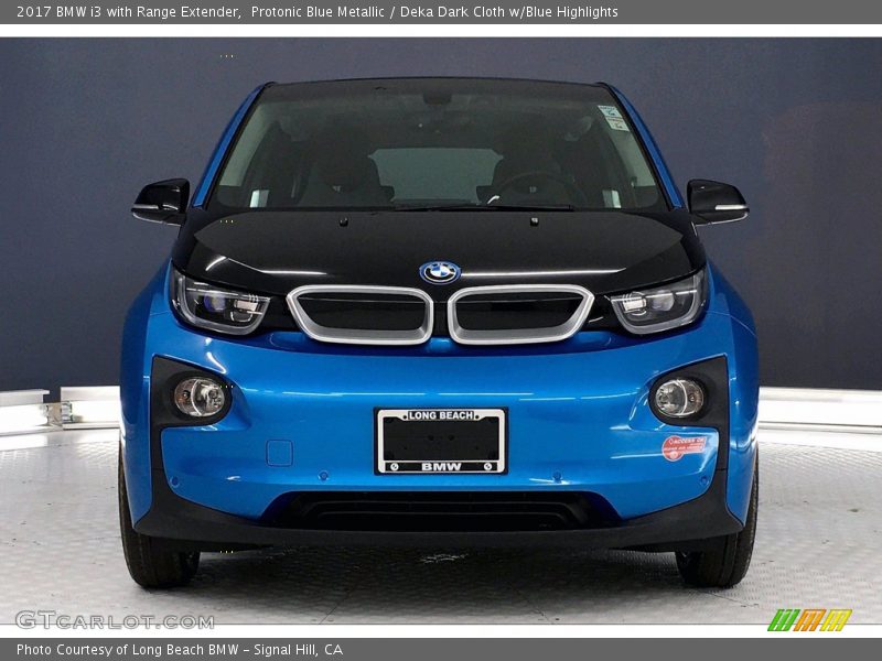 Protonic Blue Metallic / Deka Dark Cloth w/Blue Highlights 2017 BMW i3 with Range Extender