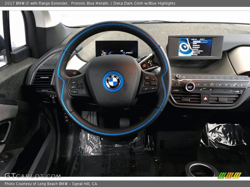 Protonic Blue Metallic / Deka Dark Cloth w/Blue Highlights 2017 BMW i3 with Range Extender