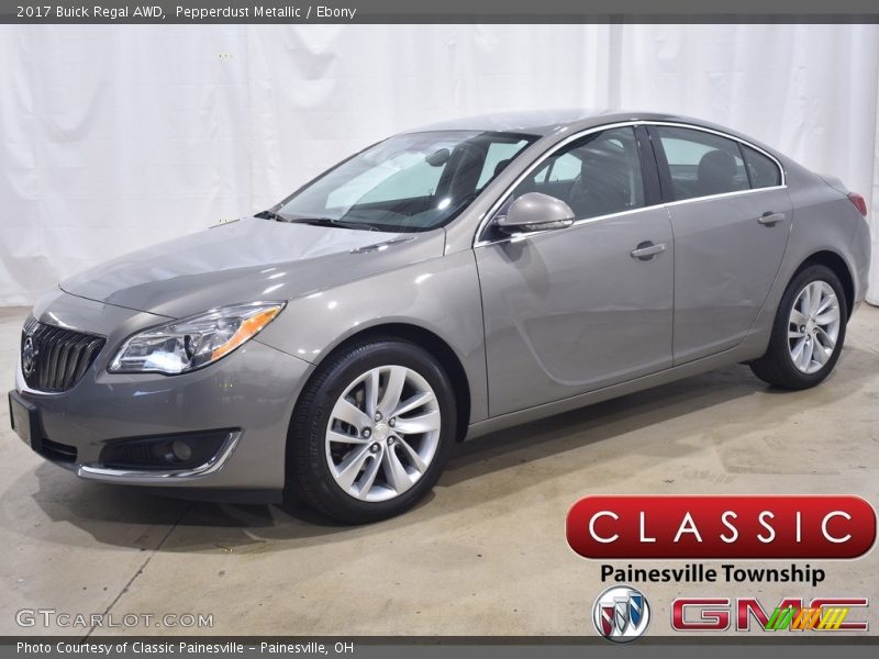 Pepperdust Metallic / Ebony 2017 Buick Regal AWD