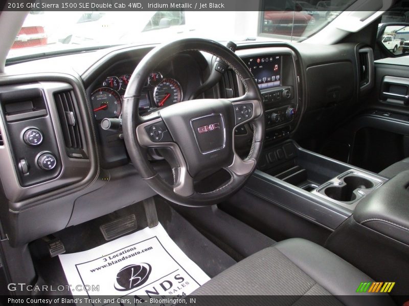 Iridium Metallic / Jet Black 2016 GMC Sierra 1500 SLE Double Cab 4WD