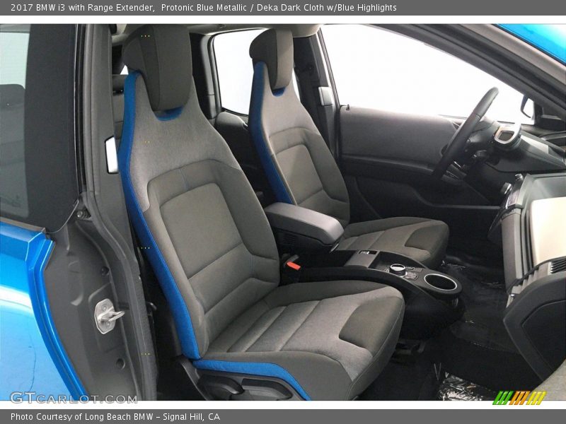 Protonic Blue Metallic / Deka Dark Cloth w/Blue Highlights 2017 BMW i3 with Range Extender