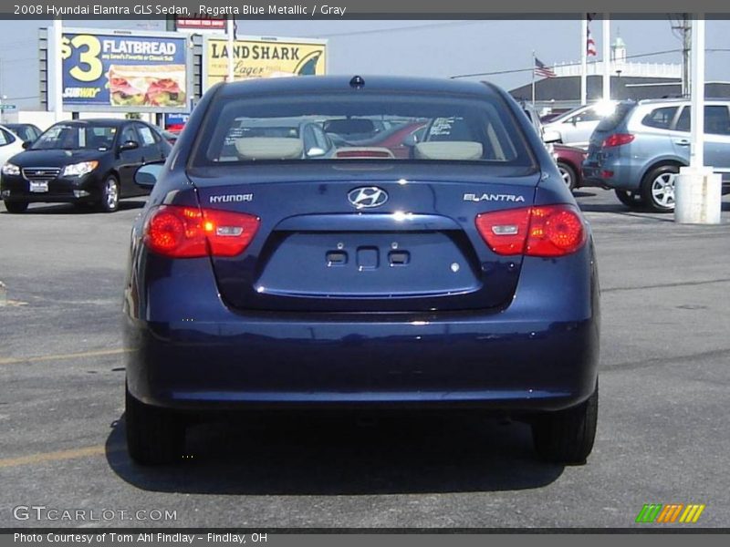 Regatta Blue Metallic / Gray 2008 Hyundai Elantra GLS Sedan