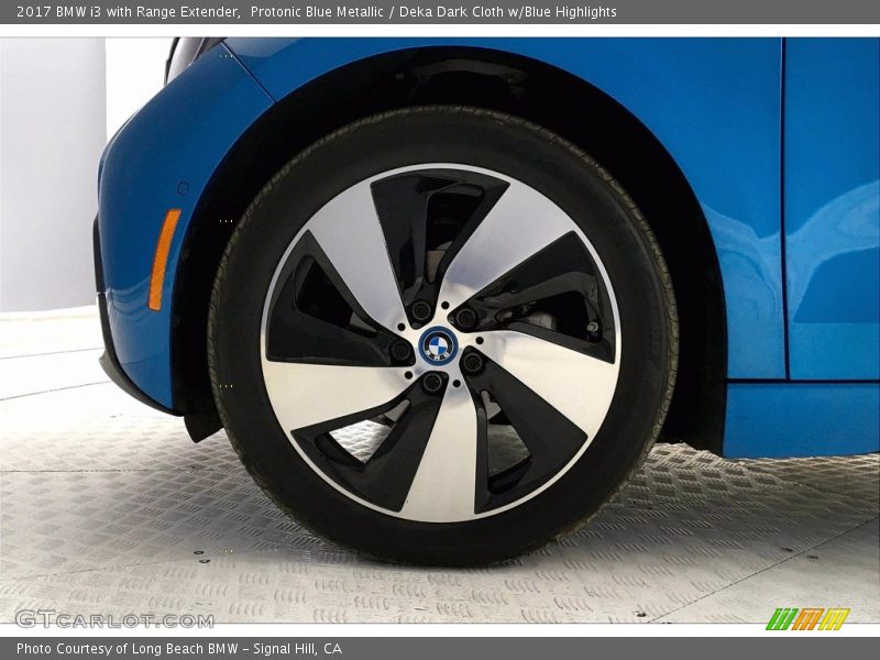 Protonic Blue Metallic / Deka Dark Cloth w/Blue Highlights 2017 BMW i3 with Range Extender