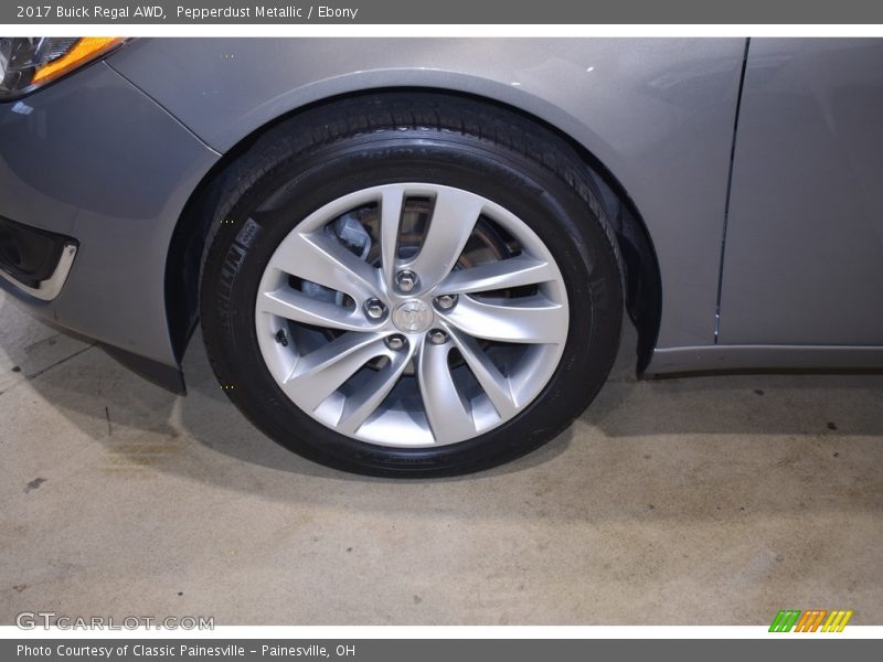 Pepperdust Metallic / Ebony 2017 Buick Regal AWD