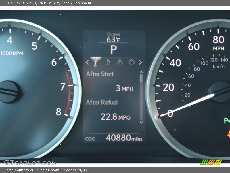 Nebula Gray Pearl / Parchment 2015 Lexus IS 250