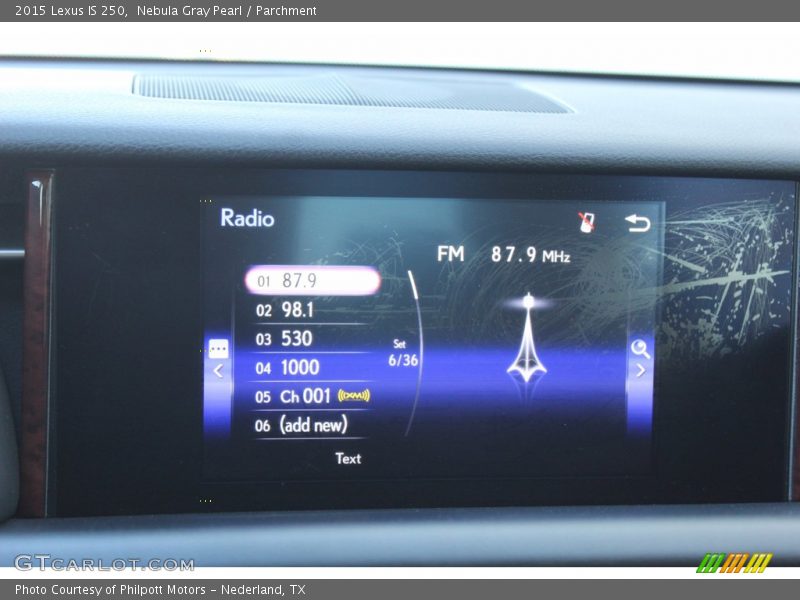 Nebula Gray Pearl / Parchment 2015 Lexus IS 250