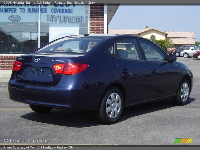 Regatta Blue Metallic / Gray 2008 Hyundai Elantra GLS Sedan