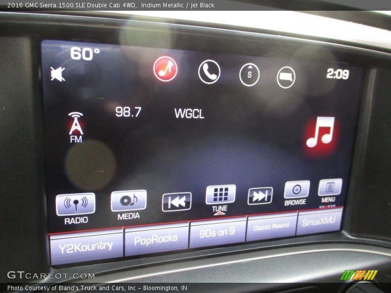 Iridium Metallic / Jet Black 2016 GMC Sierra 1500 SLE Double Cab 4WD