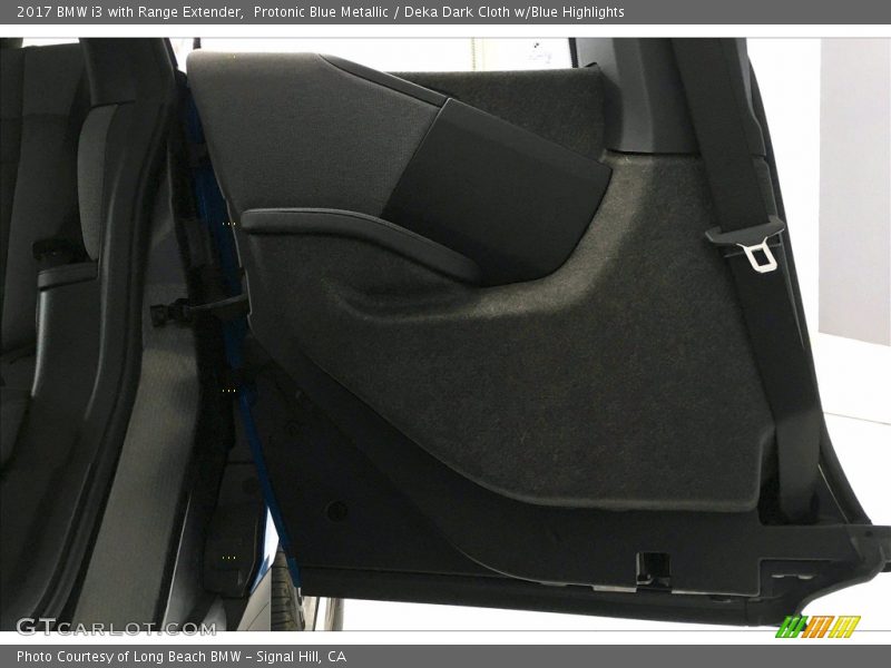 Protonic Blue Metallic / Deka Dark Cloth w/Blue Highlights 2017 BMW i3 with Range Extender
