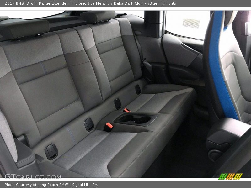 Protonic Blue Metallic / Deka Dark Cloth w/Blue Highlights 2017 BMW i3 with Range Extender
