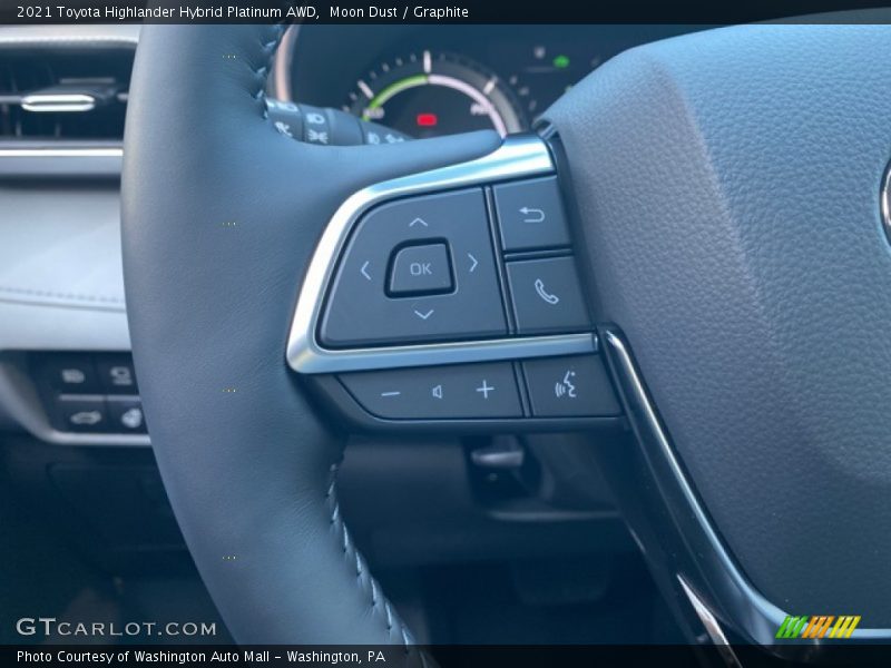  2021 Highlander Hybrid Platinum AWD Steering Wheel