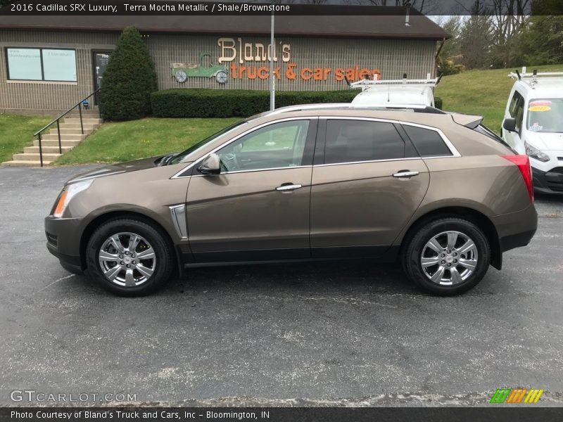 Terra Mocha Metallic / Shale/Brownstone 2016 Cadillac SRX Luxury