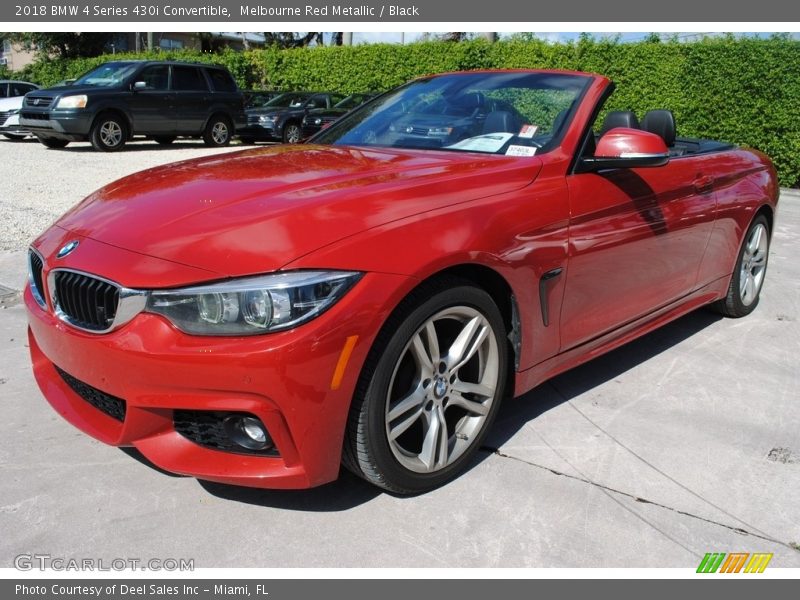 Melbourne Red Metallic / Black 2018 BMW 4 Series 430i Convertible
