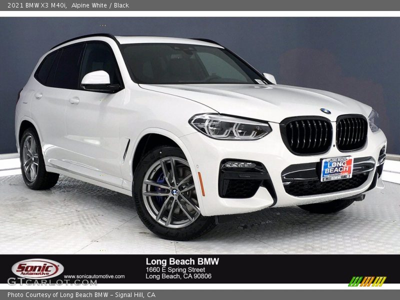Alpine White / Black 2021 BMW X3 M40i