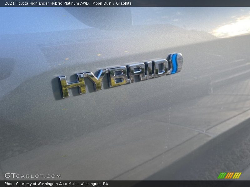 Moon Dust / Graphite 2021 Toyota Highlander Hybrid Platinum AWD