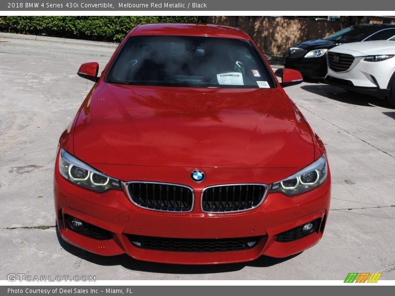 Melbourne Red Metallic / Black 2018 BMW 4 Series 430i Convertible