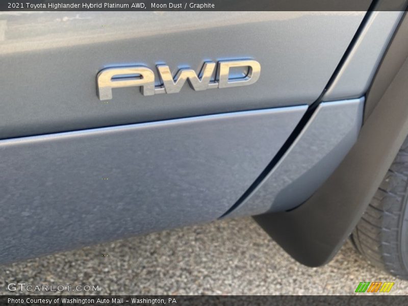 Moon Dust / Graphite 2021 Toyota Highlander Hybrid Platinum AWD