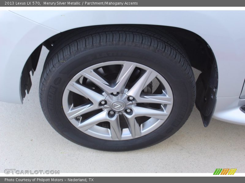 Merury Silver Metallic / Parchment/Mahogany Accents 2013 Lexus LX 570