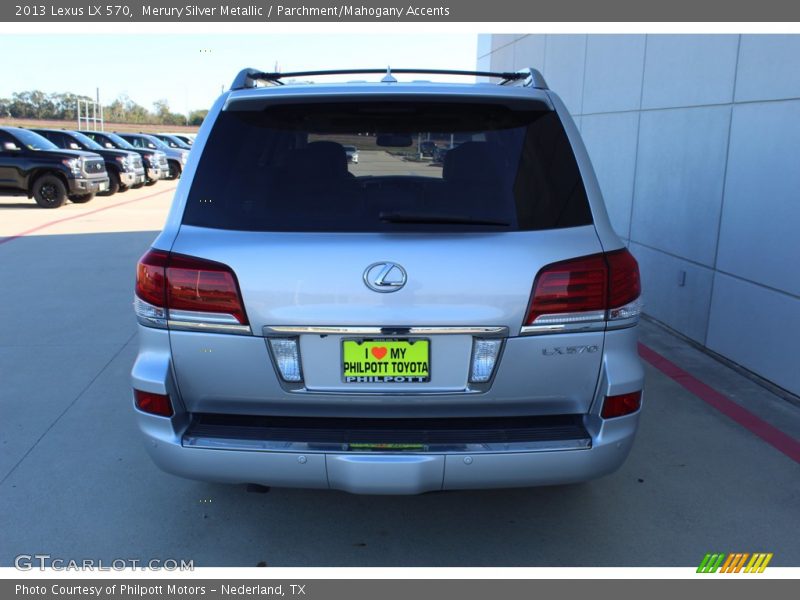 Merury Silver Metallic / Parchment/Mahogany Accents 2013 Lexus LX 570