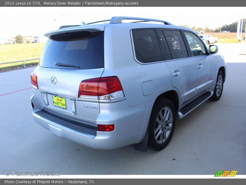 Merury Silver Metallic / Parchment/Mahogany Accents 2013 Lexus LX 570