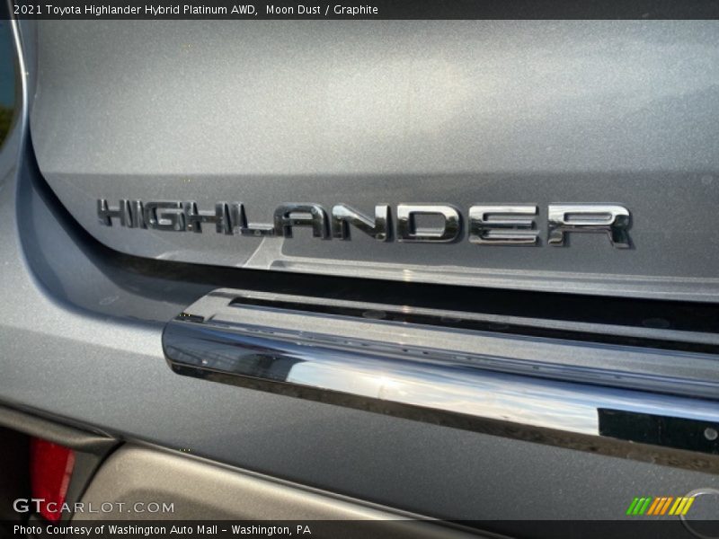Moon Dust / Graphite 2021 Toyota Highlander Hybrid Platinum AWD