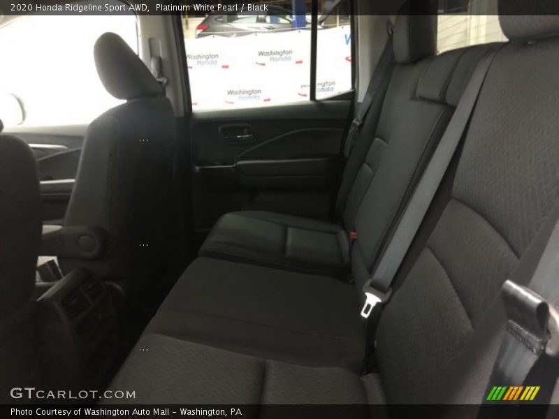 Platinum White Pearl / Black 2020 Honda Ridgeline Sport AWD