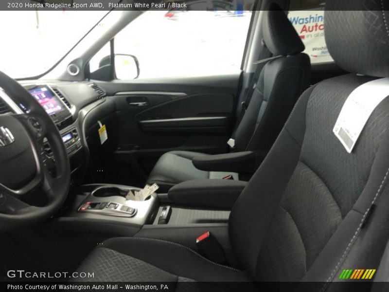Platinum White Pearl / Black 2020 Honda Ridgeline Sport AWD
