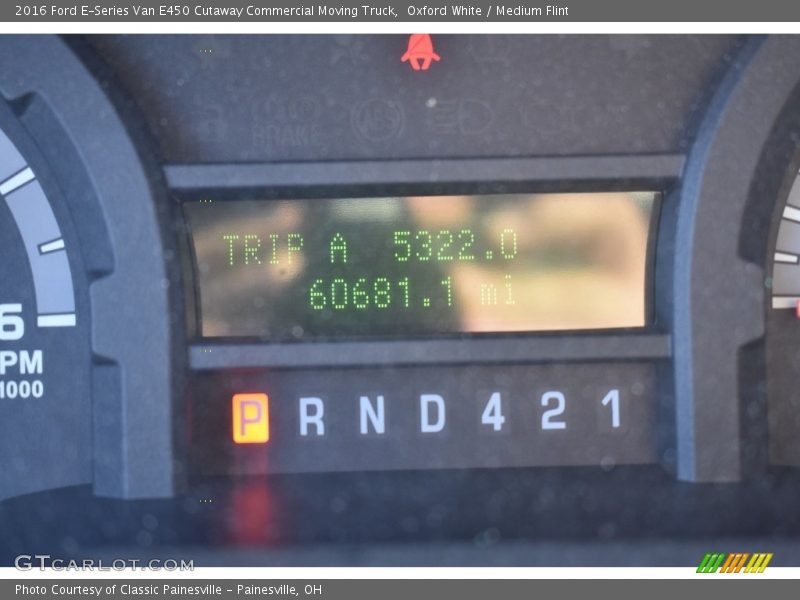 Oxford White / Medium Flint 2016 Ford E-Series Van E450 Cutaway Commercial Moving Truck