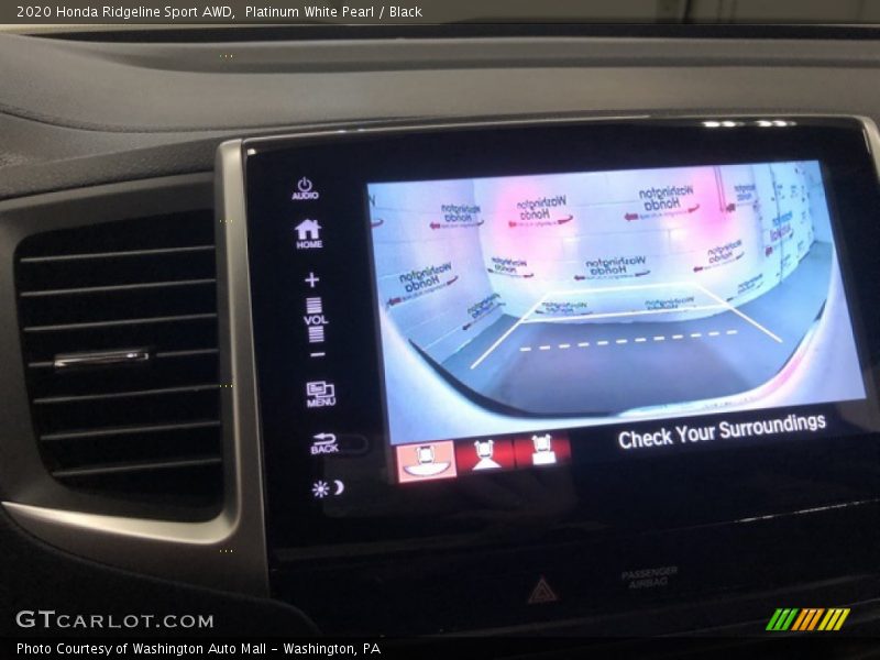 Platinum White Pearl / Black 2020 Honda Ridgeline Sport AWD