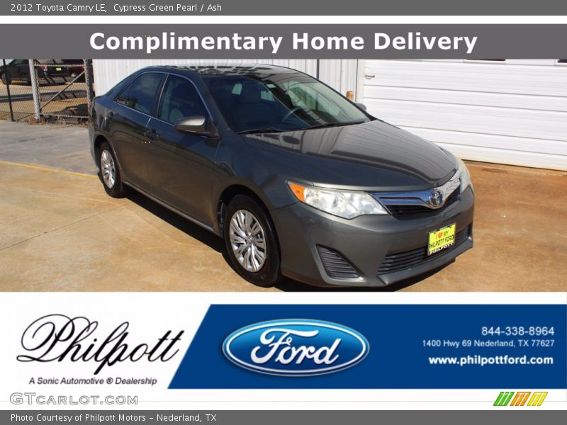 Cypress Green Pearl / Ash 2012 Toyota Camry LE