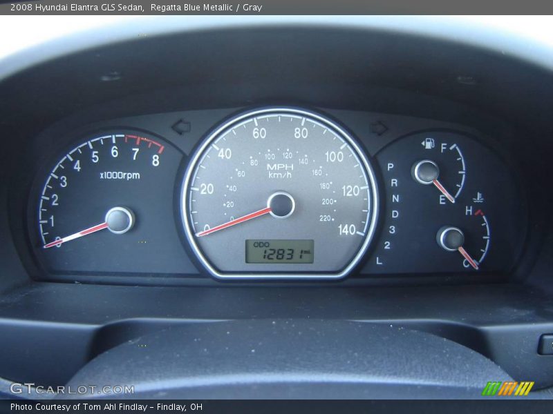 Regatta Blue Metallic / Gray 2008 Hyundai Elantra GLS Sedan