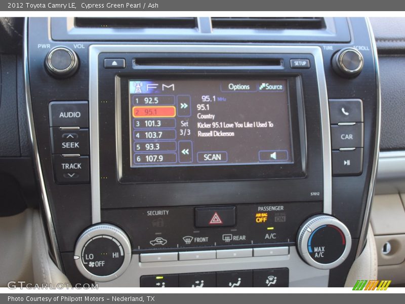 Cypress Green Pearl / Ash 2012 Toyota Camry LE