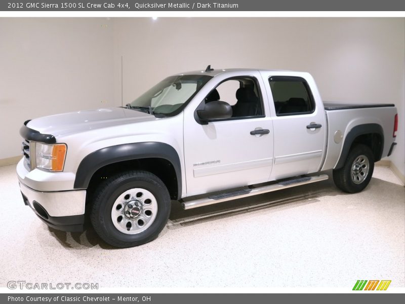 Quicksilver Metallic / Dark Titanium 2012 GMC Sierra 1500 SL Crew Cab 4x4