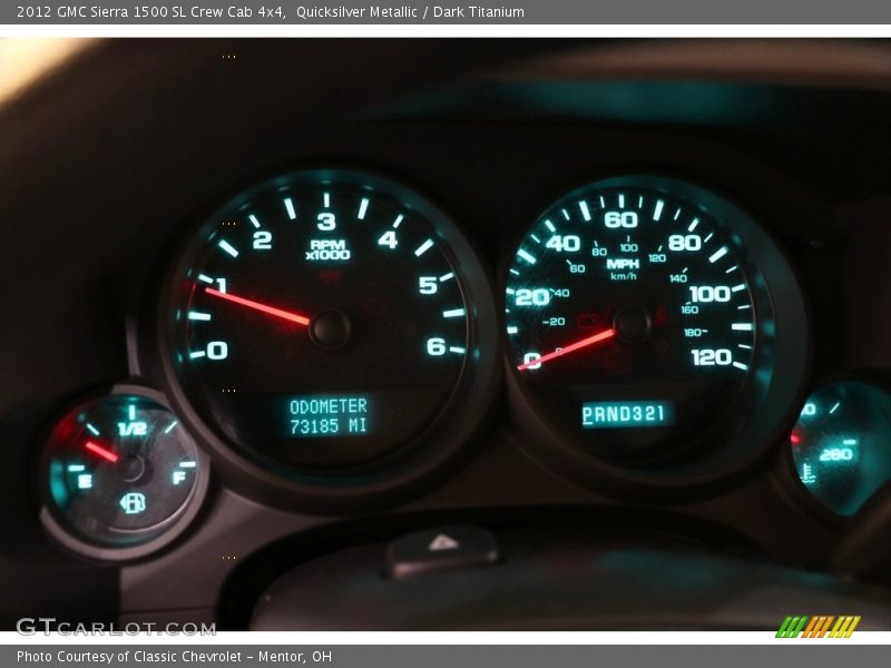 Quicksilver Metallic / Dark Titanium 2012 GMC Sierra 1500 SL Crew Cab 4x4