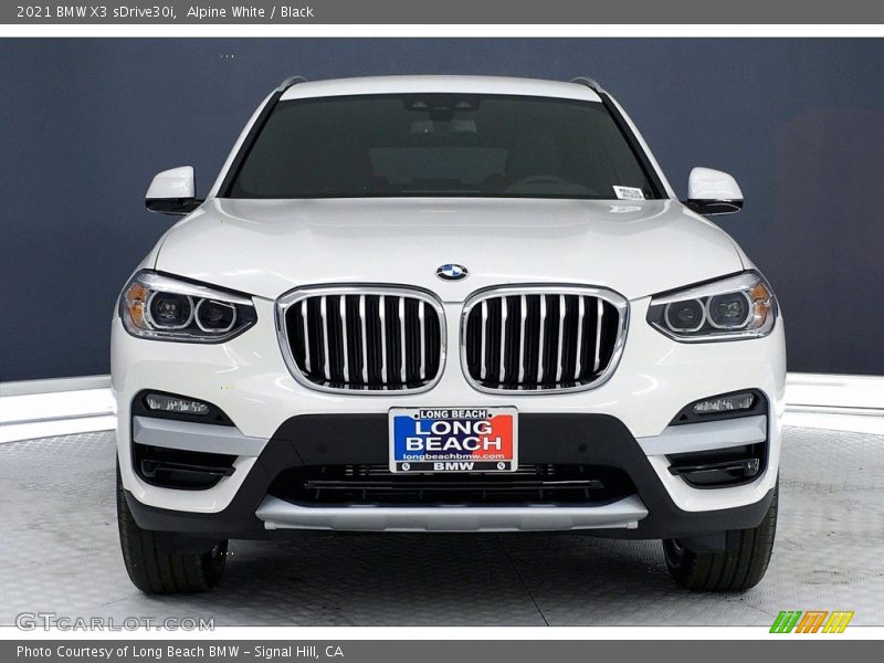Alpine White / Black 2021 BMW X3 sDrive30i