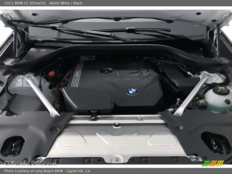 Alpine White / Black 2021 BMW X3 sDrive30i