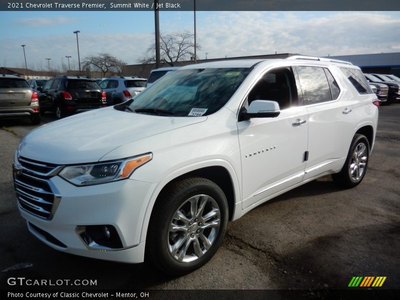 Summit White / Jet Black 2021 Chevrolet Traverse Premier