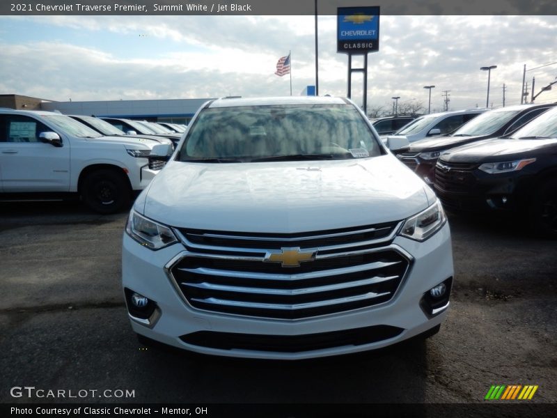 Summit White / Jet Black 2021 Chevrolet Traverse Premier