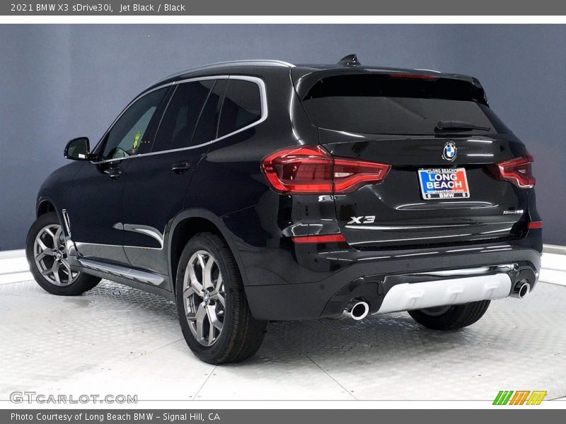 Jet Black / Black 2021 BMW X3 sDrive30i